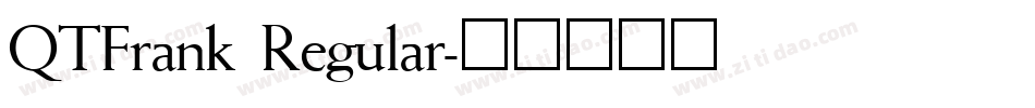 QTFrank Regular字体转换